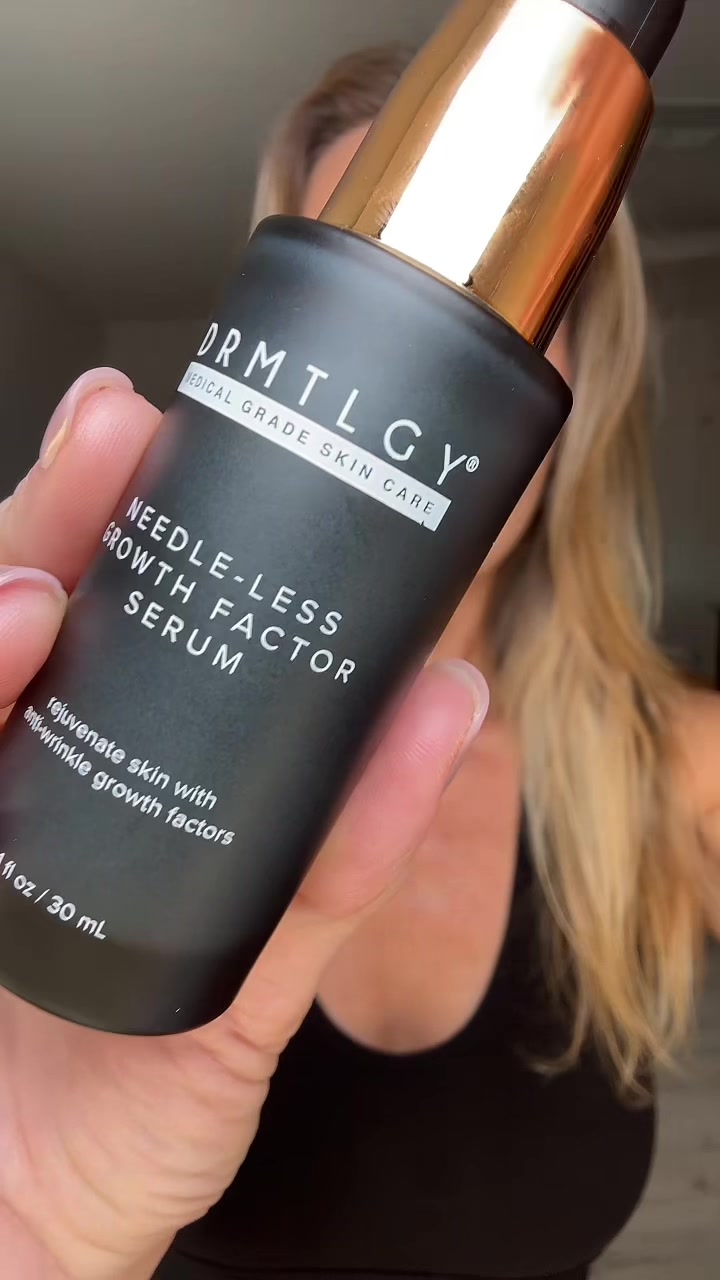 TikTok post by @watchkimshop for DRMTLGY. Caption reads: @DRMTLGY #drmtlgypartner #skincare [...].