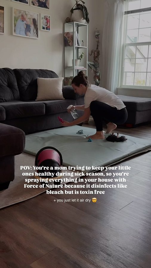 Instagram post by @jessicahaizman for Force of Nature Clean. Caption reads: 🔗 Comment FON and I’ll send you a link to shop....