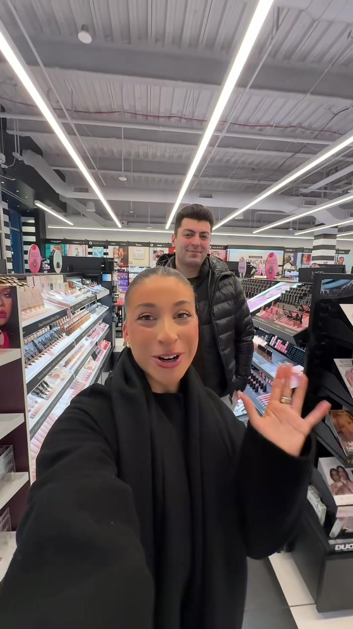 TikTok post by @allierosss for Ciele Cosmetics. Caption reads: [...] W THE LETTER “C” ?! 👀 @Clarins USA @Ciele....