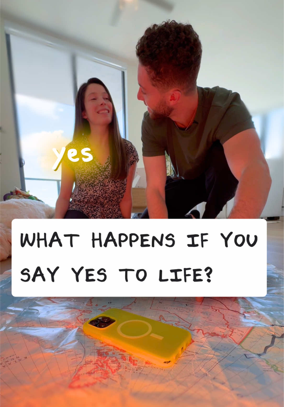 TikTok post by @adamboro for Otterbox. Caption reads: #ad What happens if you say yes for a 2.5 years?....