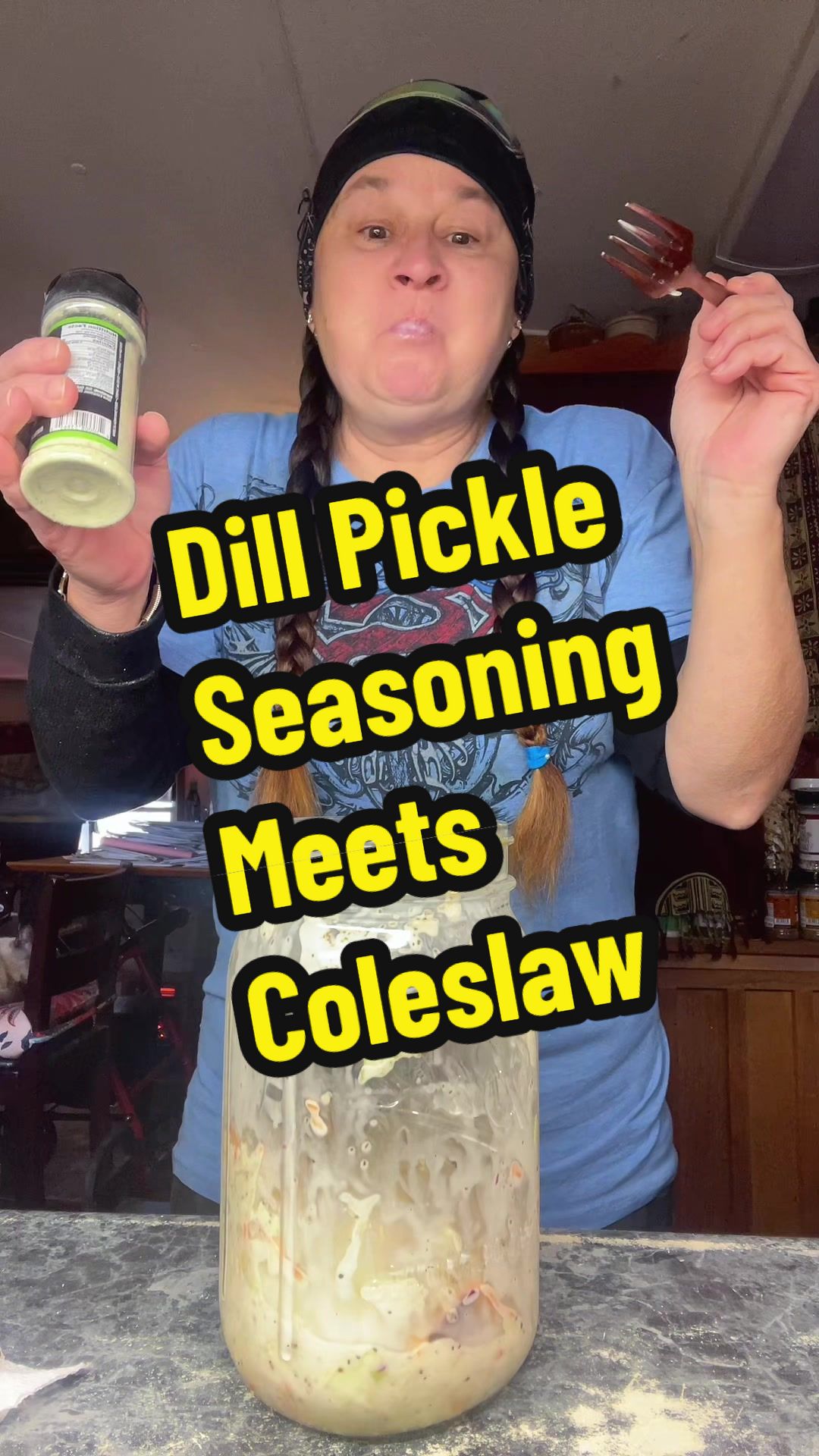 TikTok post by @themole2005_official for Pork King Good. Caption reads: #tastetester #dillpickle @Pork King Good .