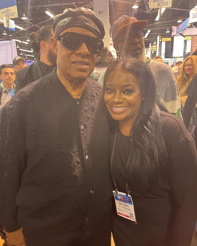 Instagram post by @kimtibbsmusic for Columbia Records. Caption reads: Day 2: NAMM went crazy…Imagine seeing a crowd of....