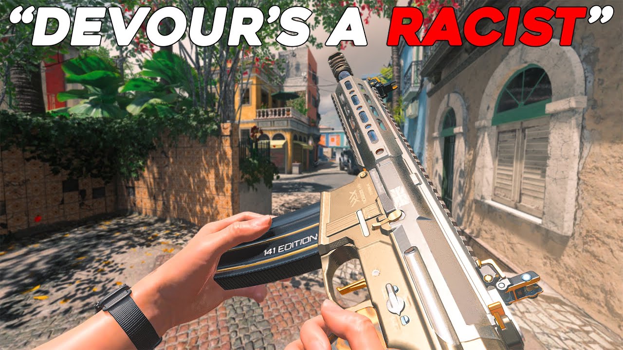 YouTube post by @Devour808 for AimControllers. Caption reads: How I got CANCELED by a dogs**t clan....