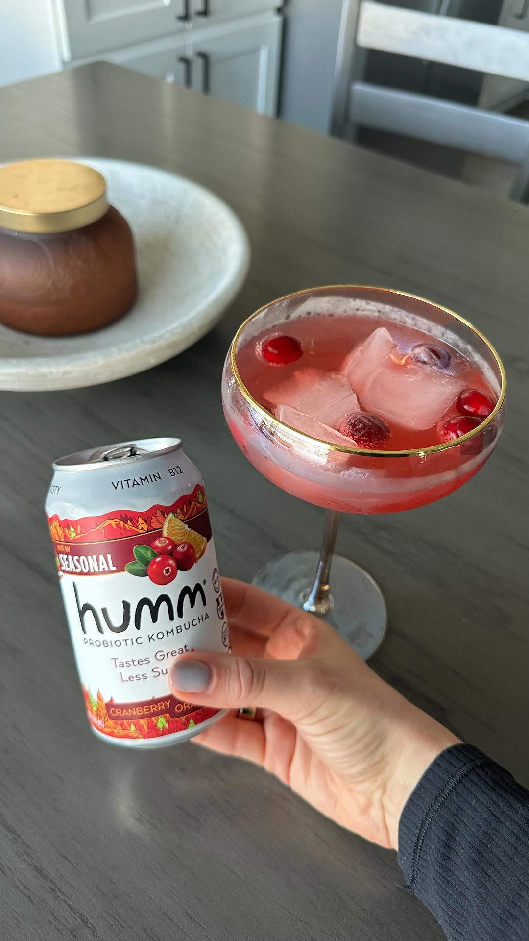 Instagram post by @ericananglefit for Humm Kombucha. Caption reads: [...] for healthier options. That’s where....