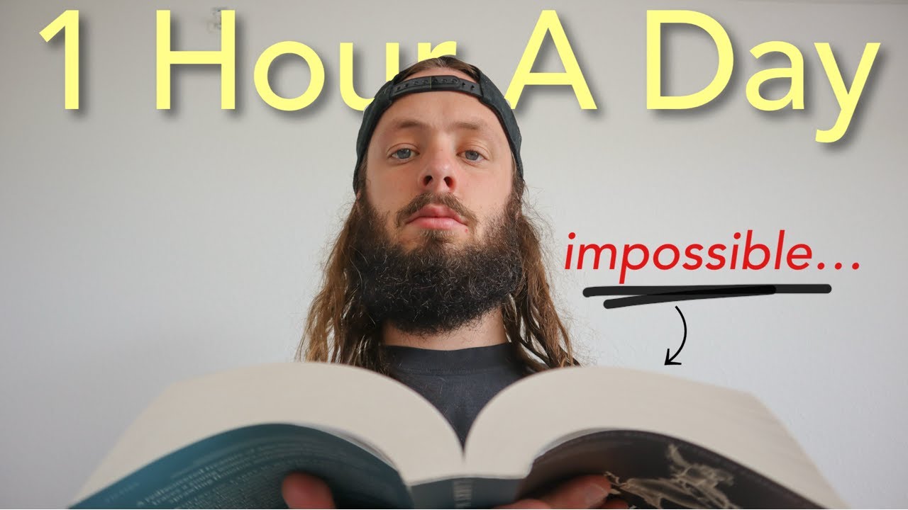YouTube post by @iangubeli for BookoftheMonth. Caption reads: I Attempted Reading 1 Hour A Day For A Month...(It....