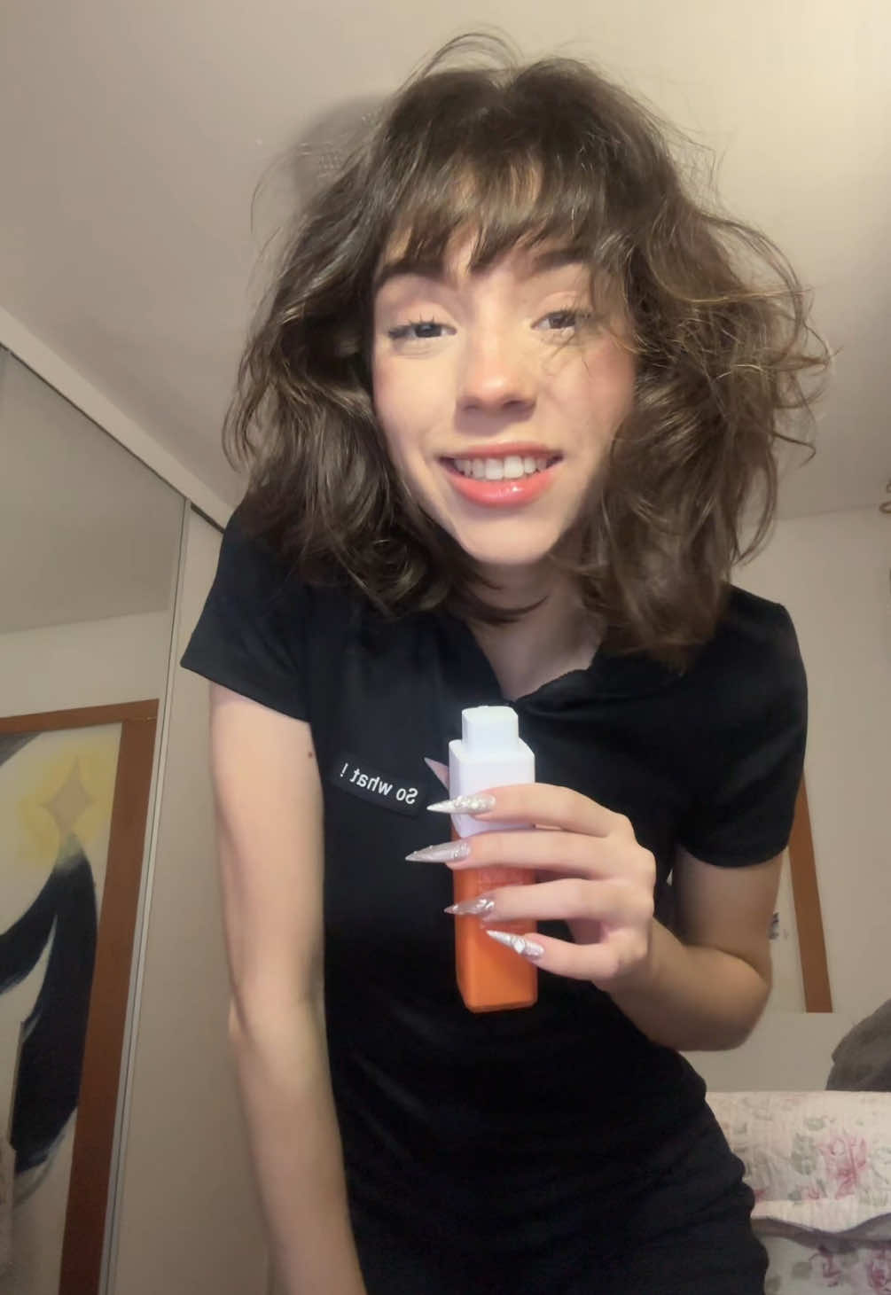 TikTok post by @kyoulla for Creamy Skincare. Caption reads: 🏷️: CMKYOULLA10 na @Creamy Skincare 💗.