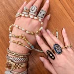 Instagram post by @harris_reed for Missoma. Caption reads: Anyone who knows me, knows I am a collector of....