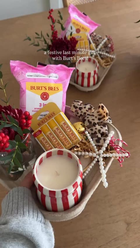 Instagram post by @debtrette for Burt's Bees. Caption reads: #BurtsBeesPartner One of my favorite last minute....