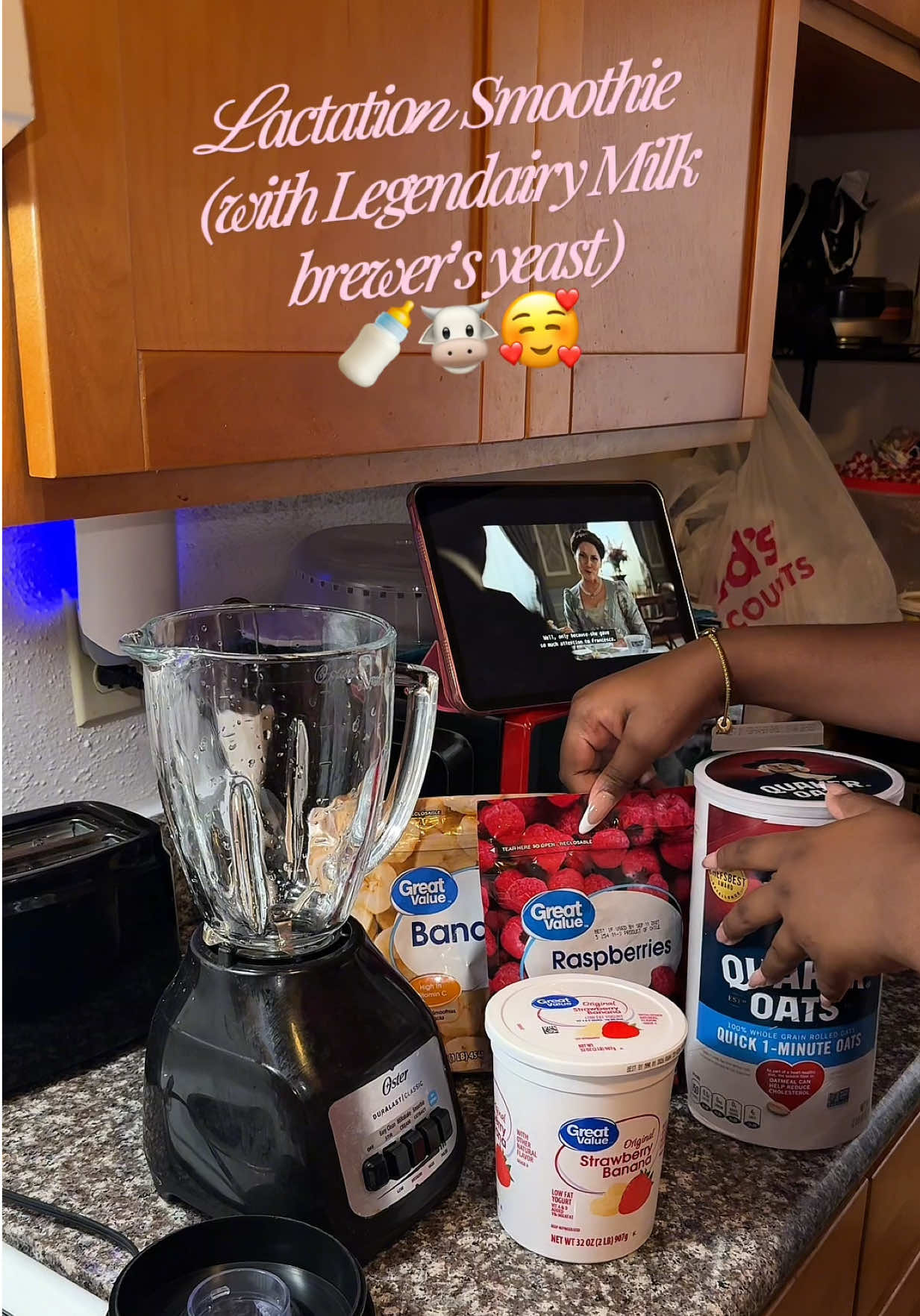 TikTok post by @itz_.prettyangel for Legendairy Milk. Caption reads: Tastes soooo good! @Legendairy Milk....
