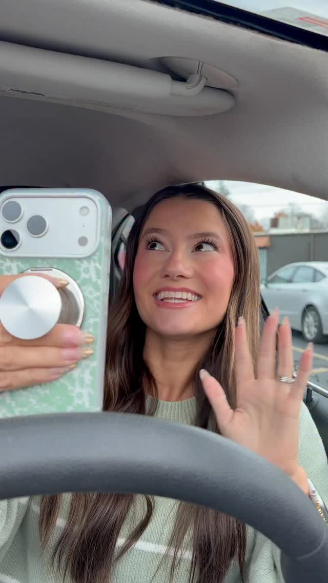 Instagram post by @juliakcrist for PopSockets. Caption reads: I wanted to film some holiday shopping today, & my....