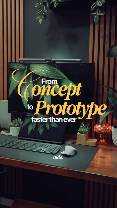 Instagram post by @ui.aida for Miro. Caption reads: If you want to prototype faster, comment “Miro”....