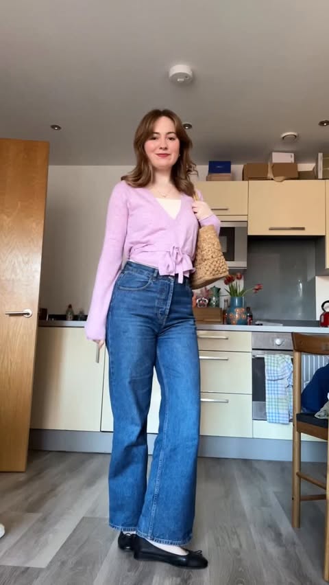 Instagram post by @alexgregoryyyy for Rouje. Caption reads: [...] #organicbasics #springoutfits #rouje.