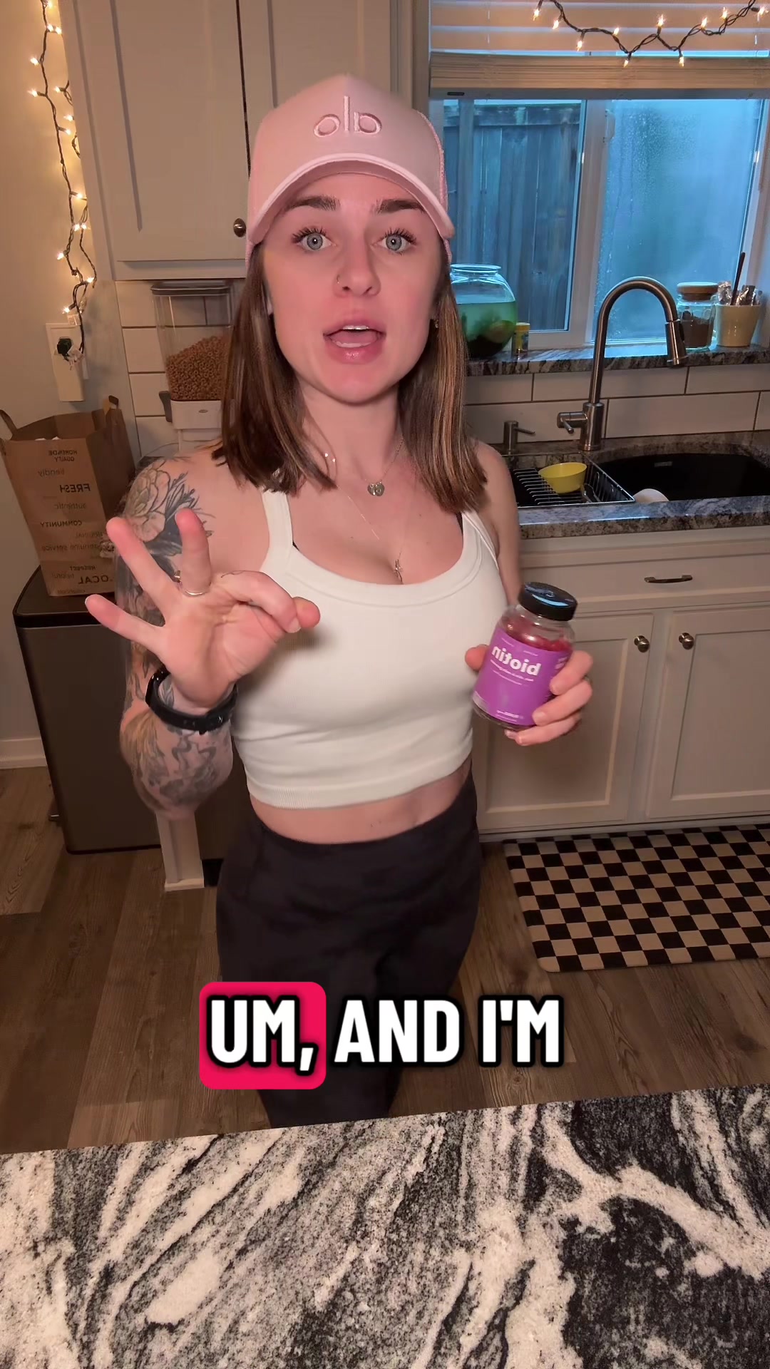 TikTok post by @morganjones0207 for NutraChamps. Caption reads: [...] a difference) 👏 Shout to the plug....