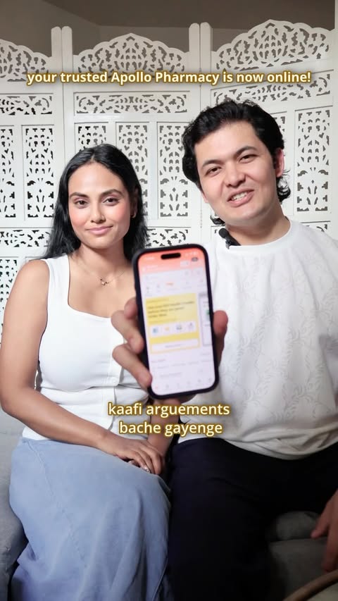 Instagram post by @the90scouple for Apollo 24x7. Caption reads: Comment ‘Apollo’ for link! Making the right choice....