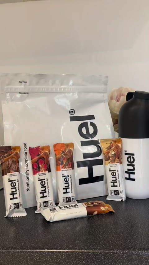 Instagram post by @mummytwins_adventures for Huel. Caption reads: AD | I’m really loving my Huel Protein Chocolate....