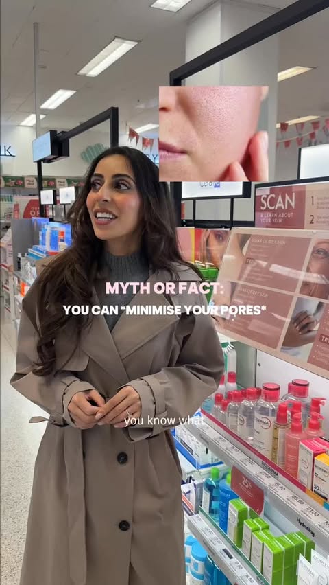 Instagram post by @dermatologist_adel for Naturium. Caption reads: 3 step drugstore routine to minimise pores 💦....