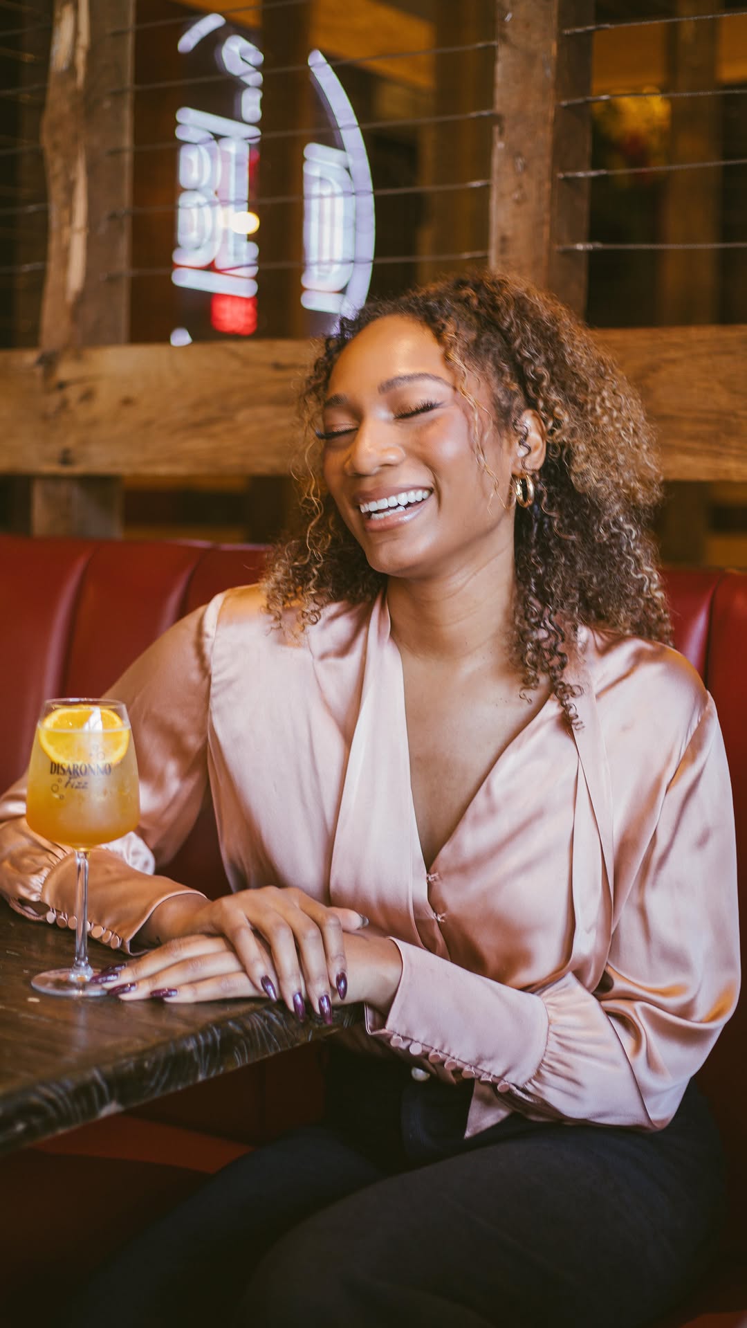 Instagram post by @ariivory for Disaronno. Caption reads: #DisaronnoPartner Brunch with my girls before a....