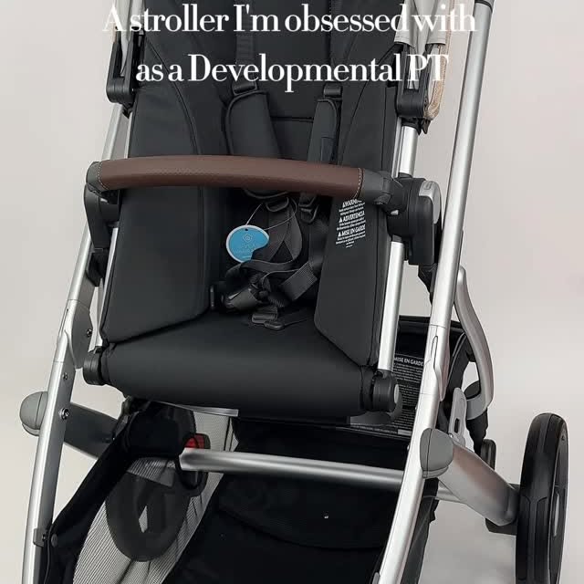 Instagram post by @dr.oliviaofficial for UPPAbaby. Caption reads: So many ergonomic features for the parent AND the....