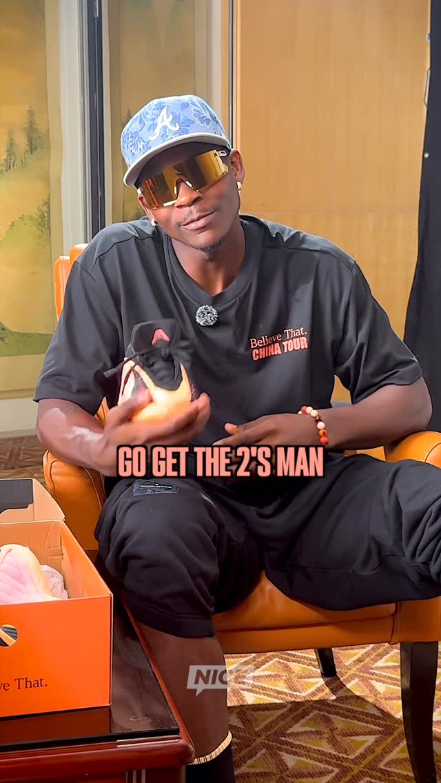 Instagram post by @dezdontcare for Nice Kicks. Caption reads: YALL NEED AE 2’s LIKE OLD PEOPLE NEED SOFT SHOES!....