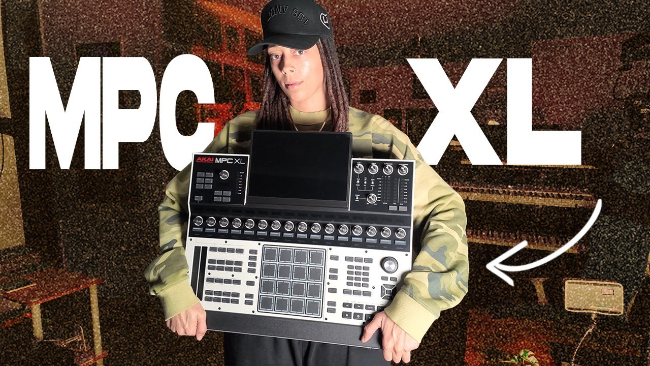 YouTube post by @Sarah2ill for DistroKid. Caption reads: MPC XL - THE SPACESHIP HAS LANDED 🚀.
