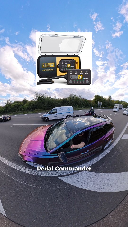 Instagram post by @rs6spectrum for Pedalcommander. Caption reads: [AD] @pedalcommander More control over your....