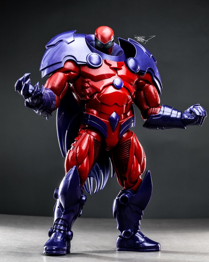 Instagram post by @mrleeee for Hasbro Pulse. Caption reads: “Onslaught and rest Marvel vs Capcom ver....