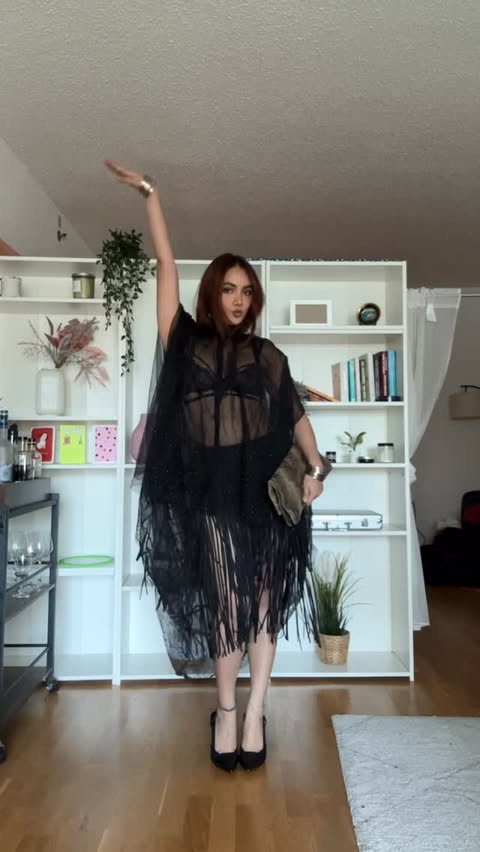 Instagram post by @mrinmoyeeghose for ALLSAINTS. Caption reads: someone said “sexy dementor” and I agree....