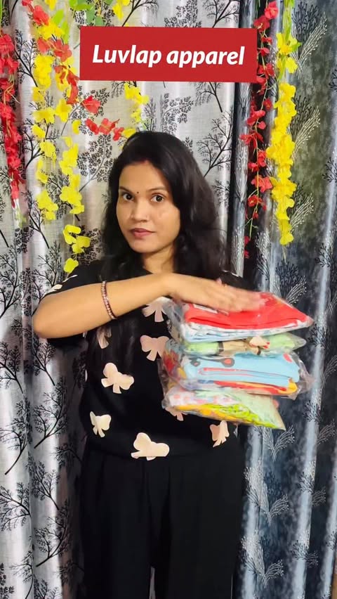 Instagram post by @aaru.and.mama141 for LuvLap. Caption reads: Apparels from @luvlap.in 

Made from 100% cotton....