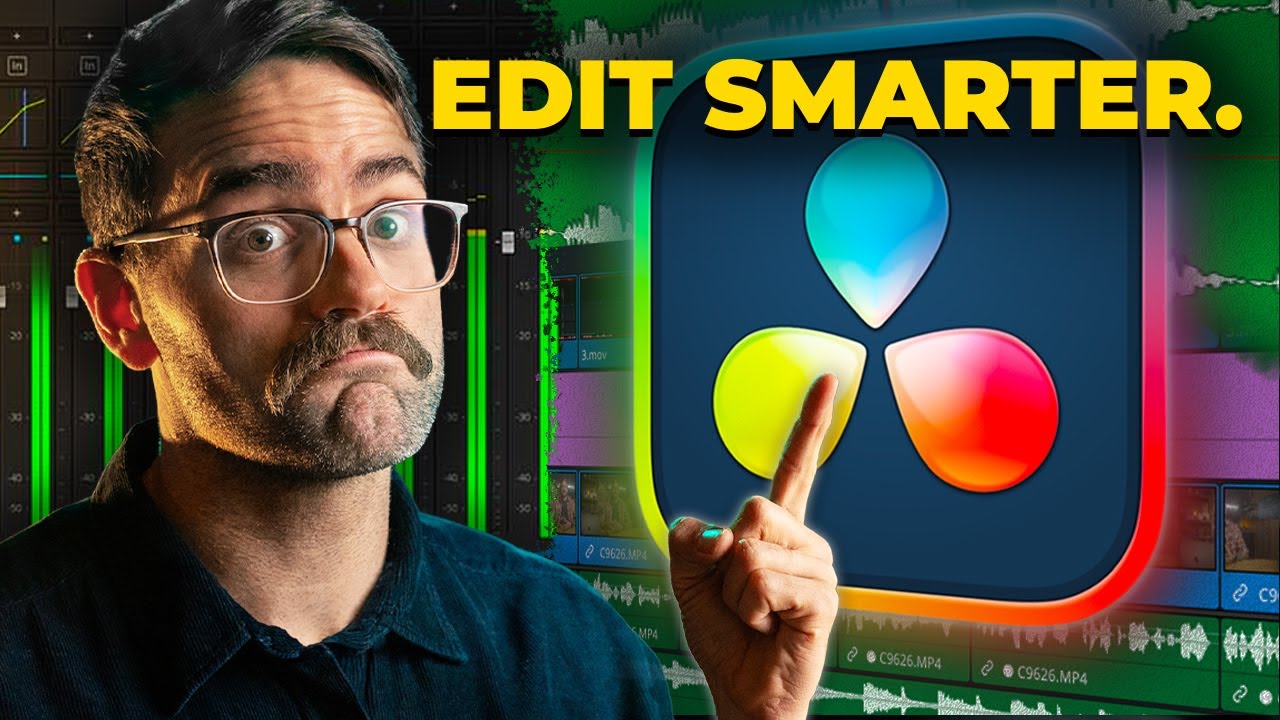 YouTube post by @SightseeingStan for Audiio. Caption reads: 11 Davinci Resolve workflow Cheat Codes to save....