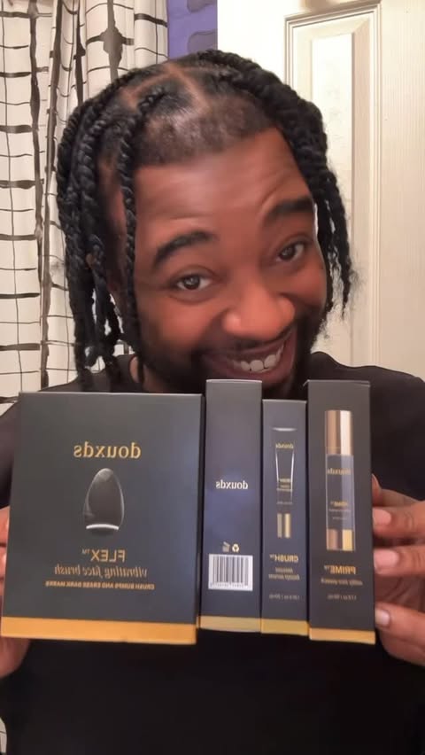 Instagram post by @southsideknows for Douxds. Caption reads: Own Your Skin 😎 #douxds #douxdspartner #skincare.