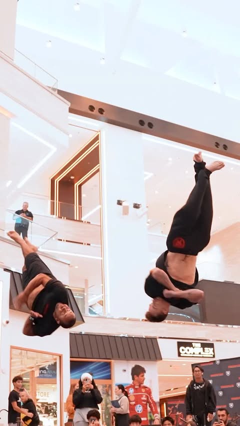 Instagram post by @adrenaline_tricking for Laird Superfood. Caption reads: @lairdsuperfood fueling ATL pros so they can keep....