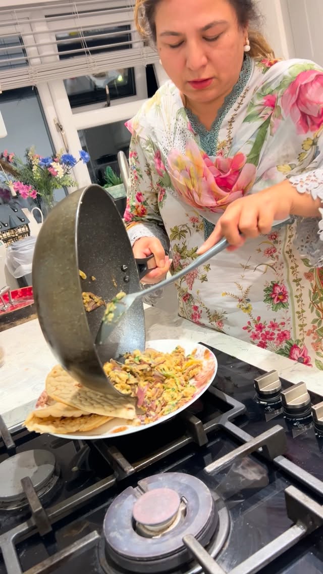 Instagram post by @pulwasha_cooks_official for Bicester Village. Caption reads: Zindgi ka saffer #yaddein @bicestervillage tag and....