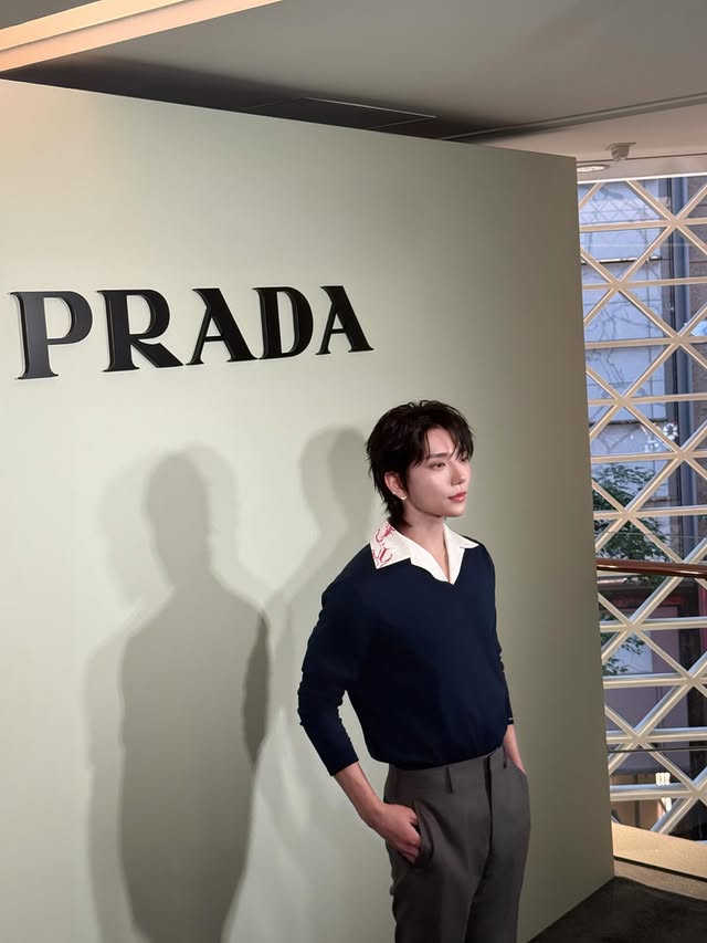 Instagram post by @joshu_acoustic for Prada. Caption reads: The Prada Alexandra House Boutique honestly felt....