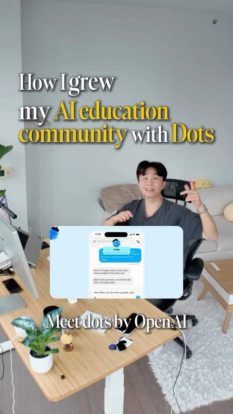 Instagram post by @raycfu for ChatGPT. Caption reads: [...] my AI education community #ai #tech....
