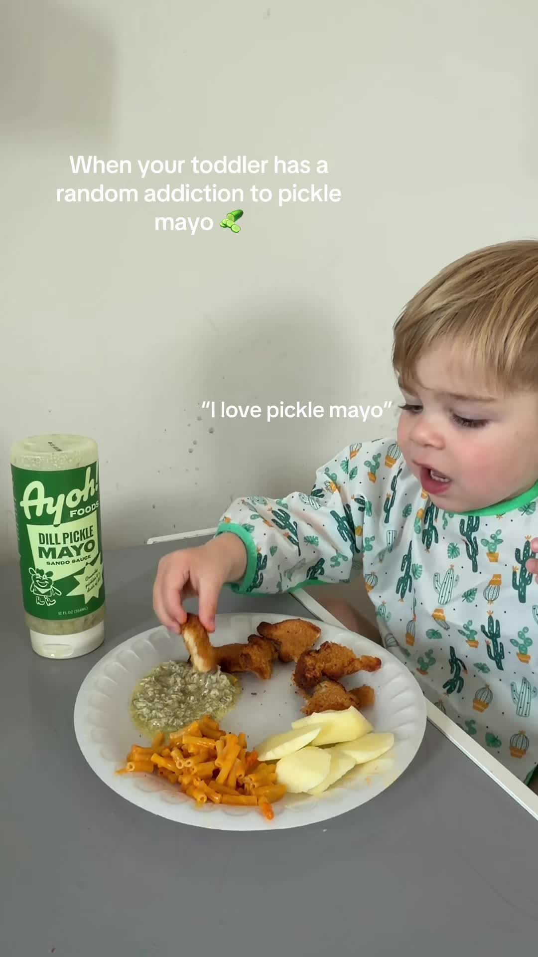 TikTok post by @kelseablairee for Ayoh!. Caption reads: He is most definitely my child…🤪 #ayohpartner....