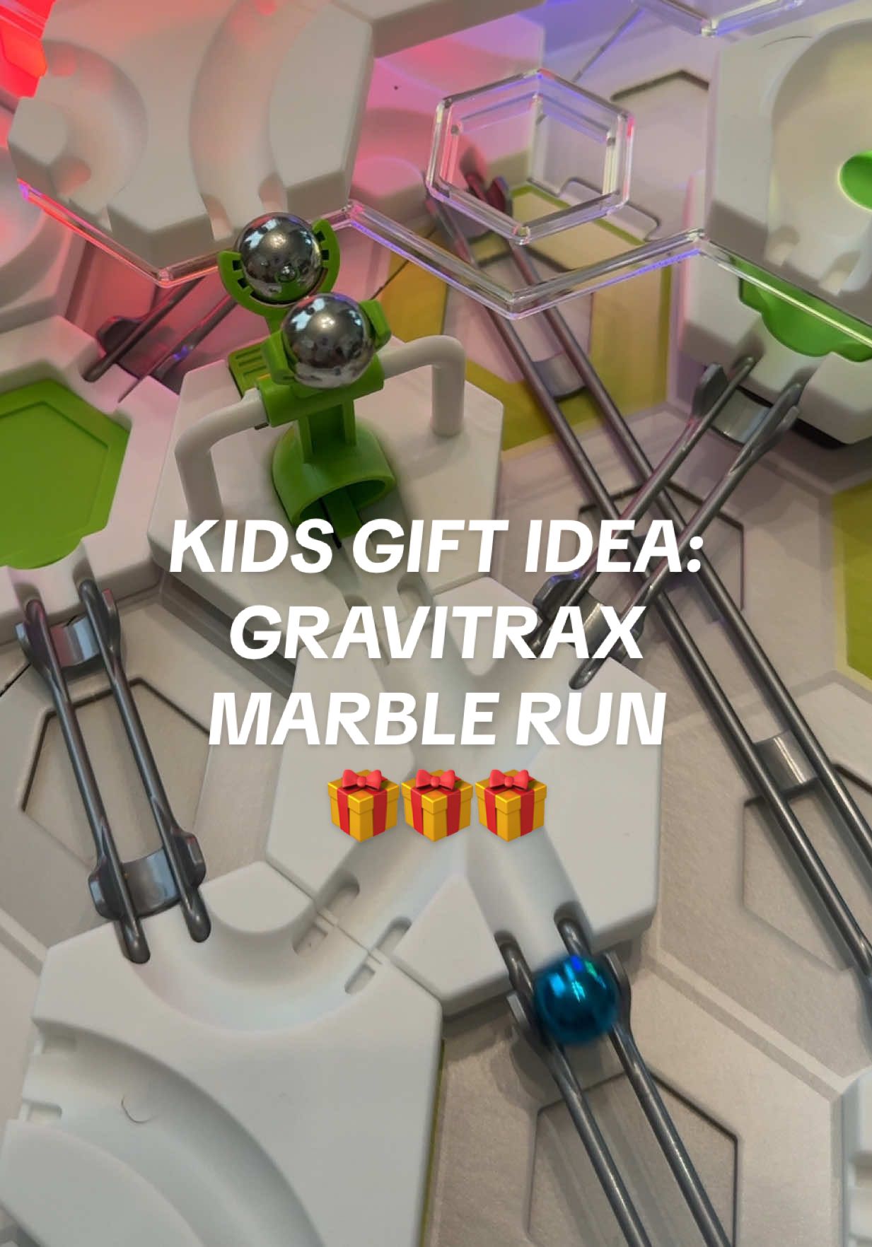 TikTok post by @jenn.ordway for Ravensburger. Caption reads: #ad Finally gave in and got my boys a marble run....