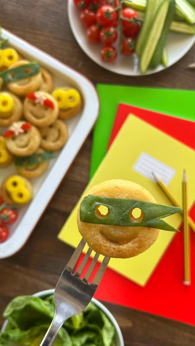 Instagram post by @thekidsfoodedit for McCain. Caption reads: Meet our Smiley superhero’s, getting us through....