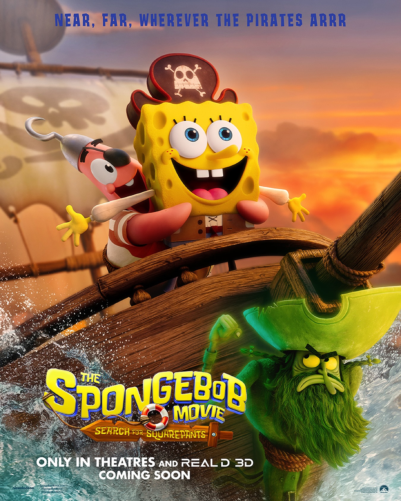 Instagram post by @spongebob for Paramount Pictures. Caption reads: And it was all...yellow! The #SpongeBobMovie:....