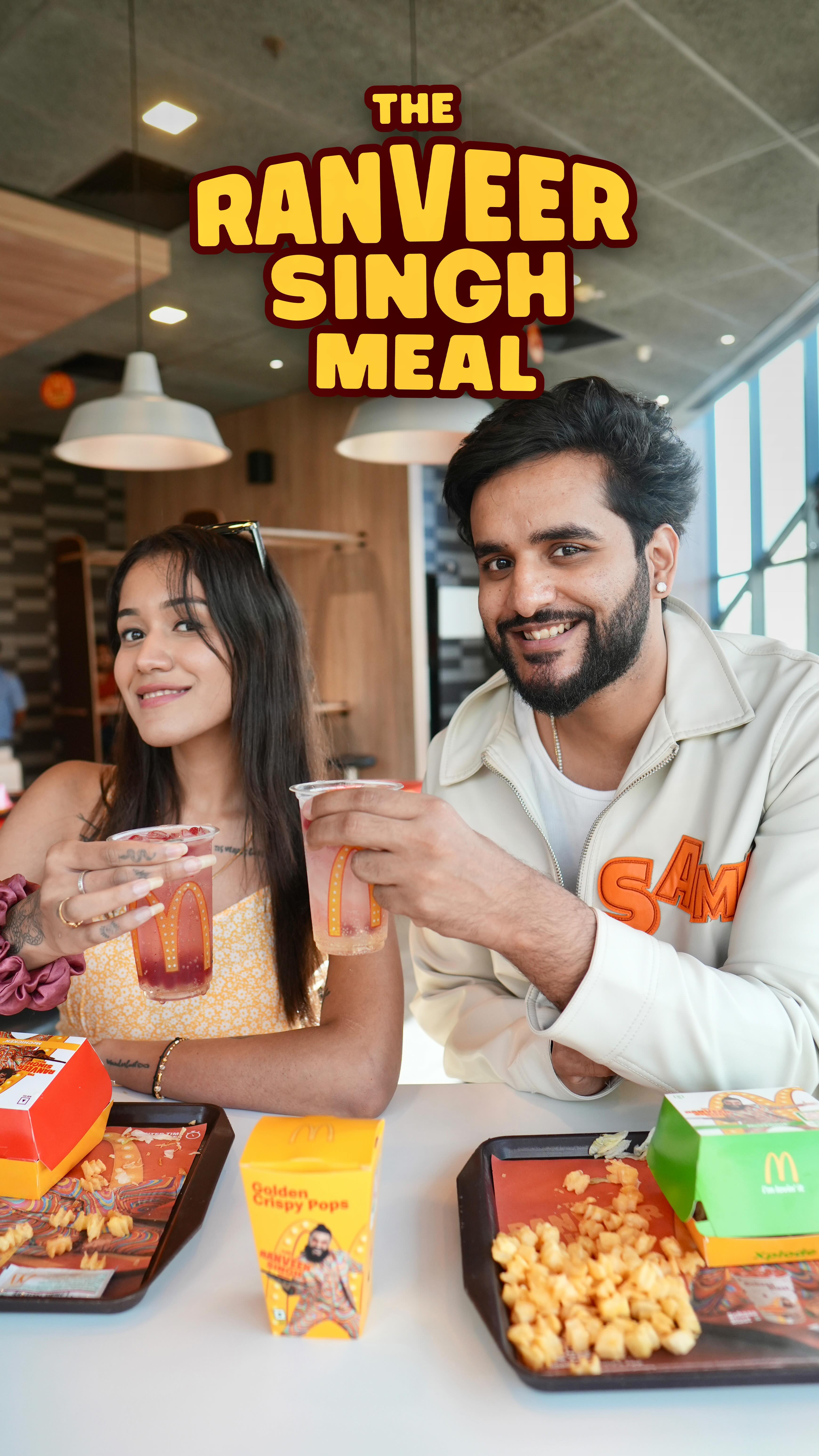 Instagram post by @fukra_insaan for McDonald's India. Caption reads: Vibe match ho ya na ho, taste match hoga with the....