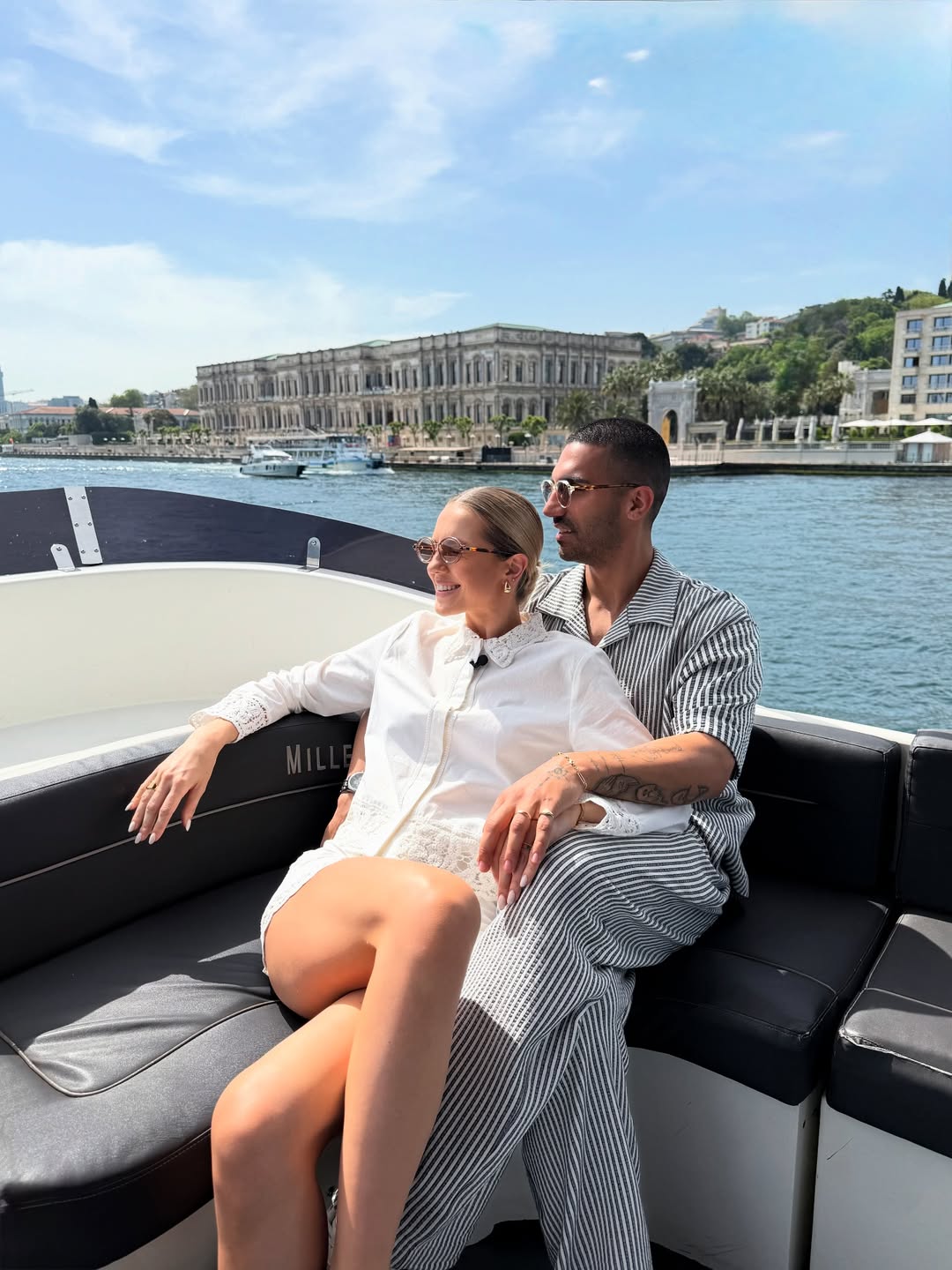 Instagram post by @dandi.couple for airBaltic. Caption reads: Going through our favorite travel memories ✈️ and....