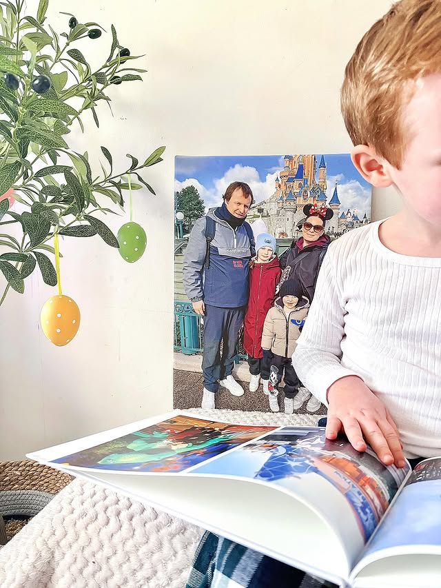 Instagram post by @littlelifewith_themarshalls for Photobox. Caption reads: AD| Memories that last a life time with....