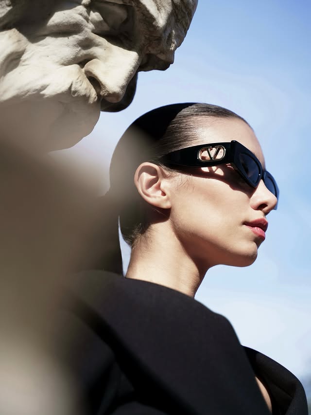 Instagram post by @benedettamennini for Valentino. Caption reads: [...] bold vision. unmistakably @maisonvalentino....