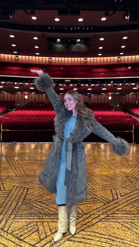Instagram post by @annabhamm for The Lion King - Musical. Caption reads: surprised sam with tickets to @thelionking with....