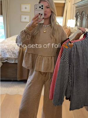 TikTok post by @alyssa_pate for OmmigO. Caption reads: The cozy sets I’ll be living in this fall! 🍂🤎....