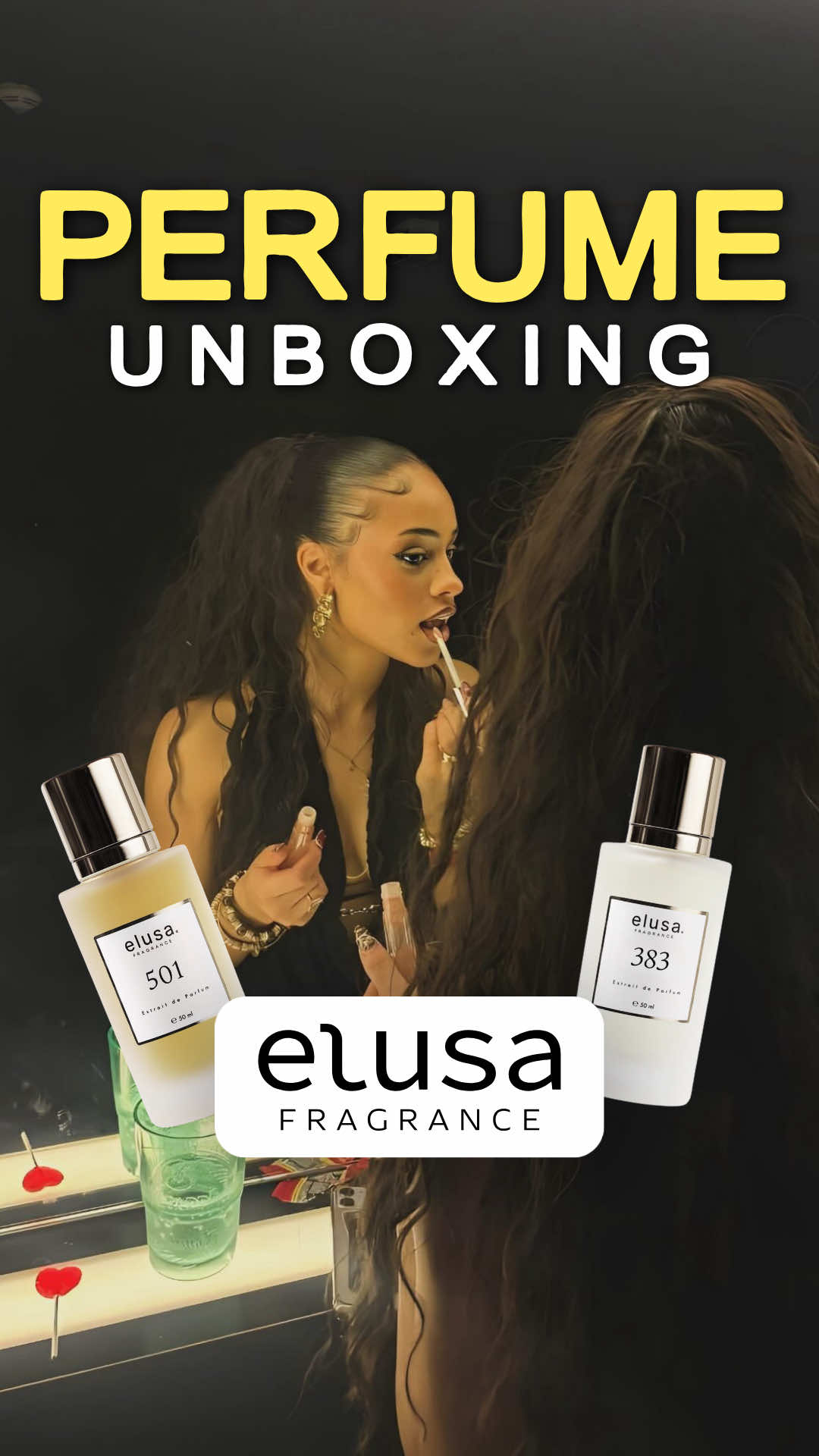 TikTok post by @alexiaaaa.k for Elusa. Caption reads: Meine Go To Düfte💕 (Gifted Ad)@elusa.de....