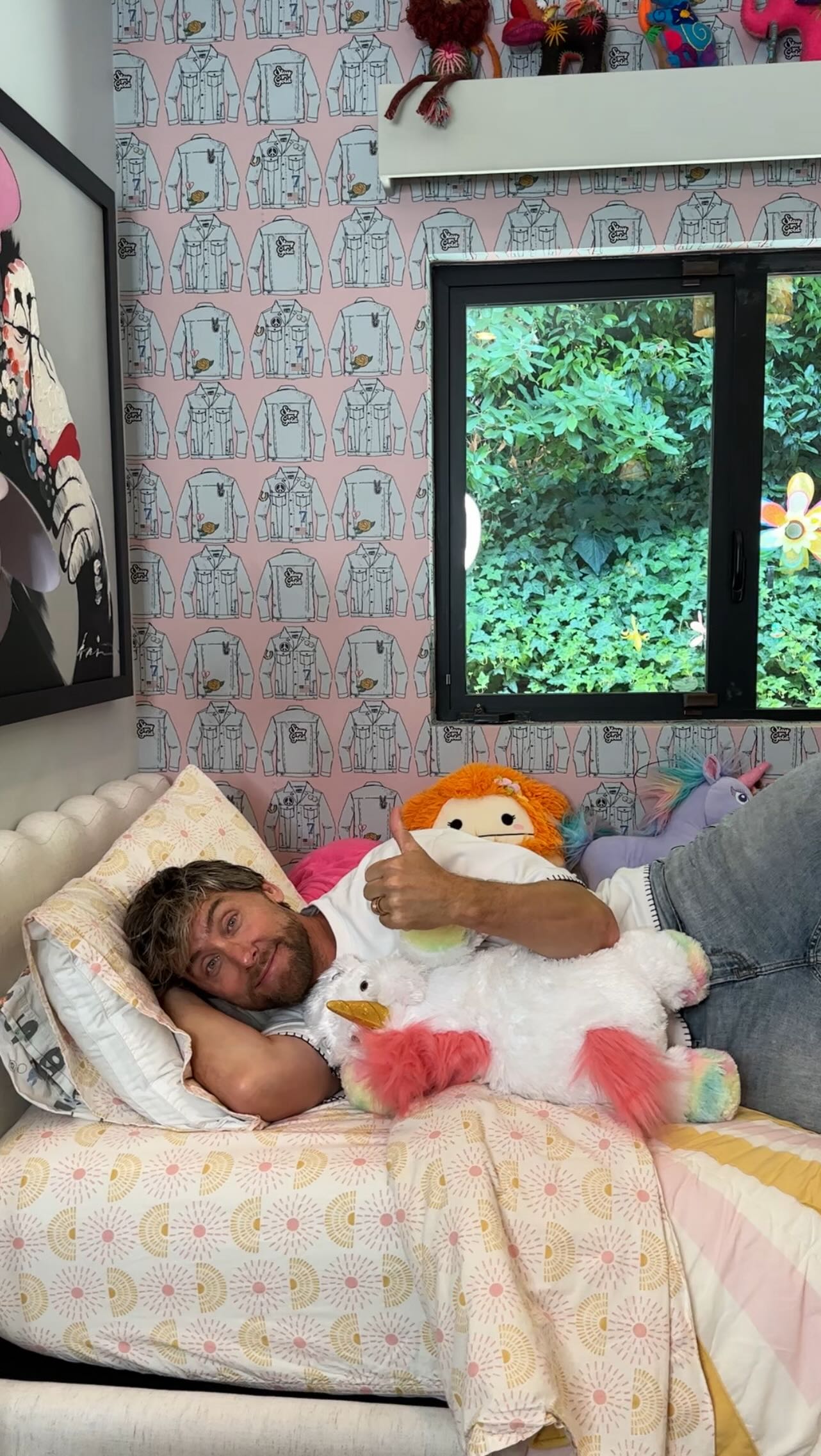 Instagram post by @lancebass for West Elm. Caption reads: Thanks to @westelmkids for knowing exactly what we....