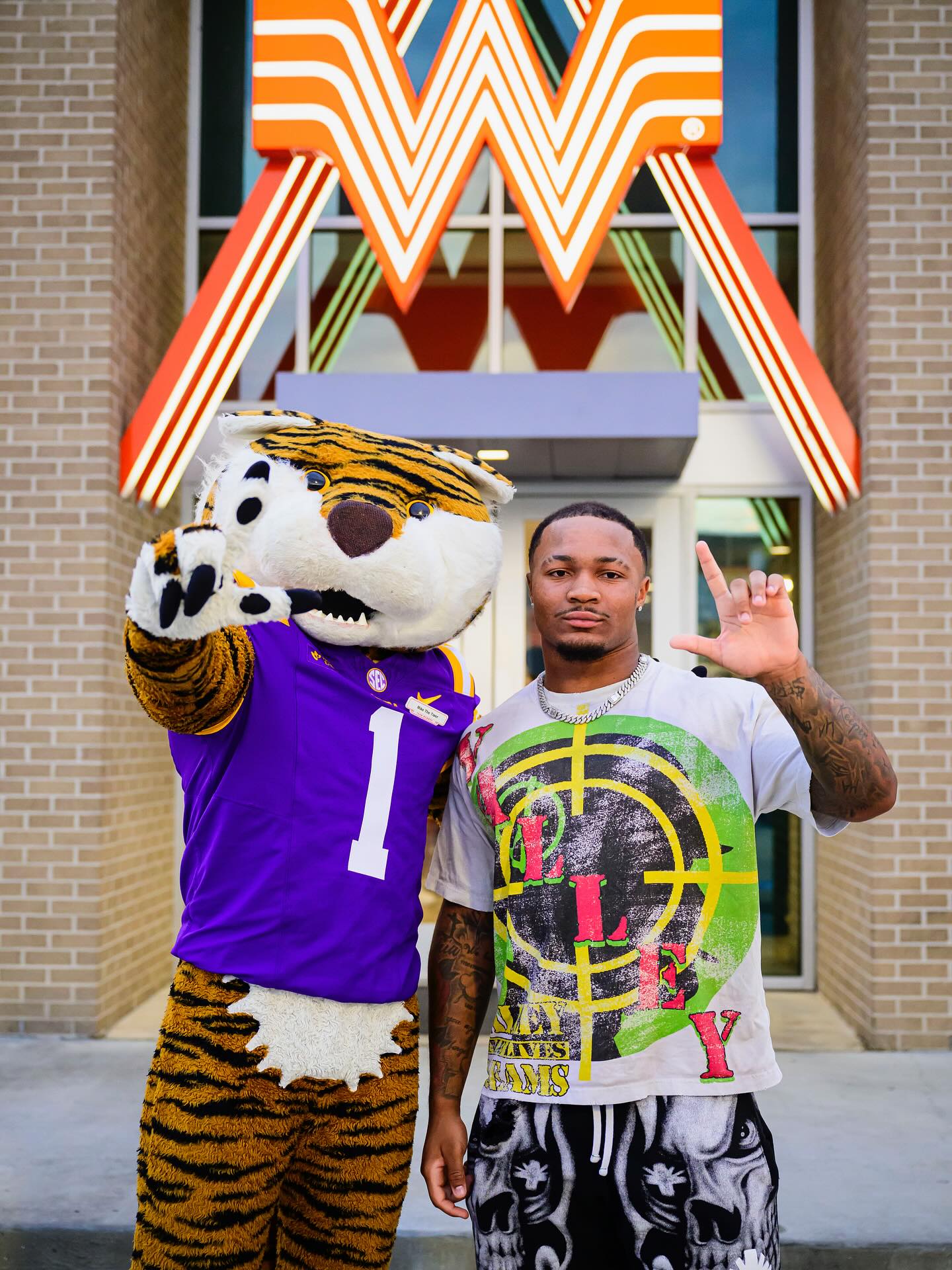 Instagram post by @thecadendurham for Whataburger. Caption reads: Growing up a @whataburger fan, this week was a....