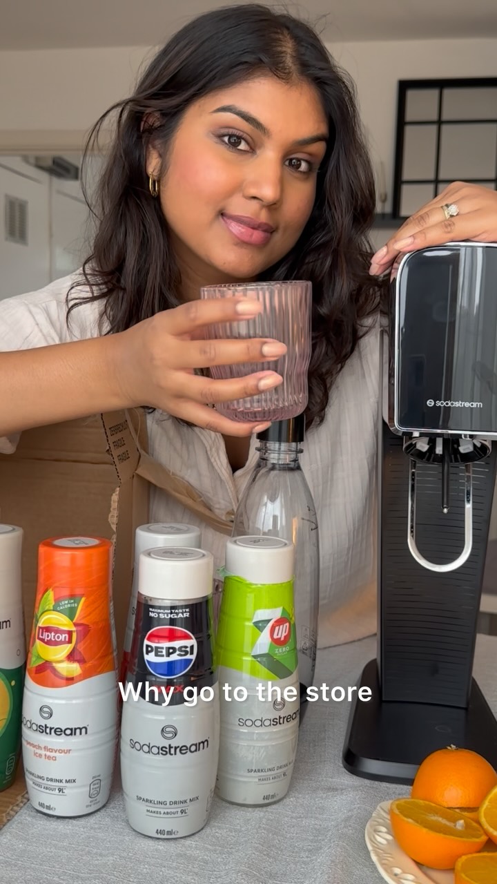 Instagram post by @veeneesta for The Influence Room. Caption reads: Loving my SodaStream! I’ve wanted one for ages!....