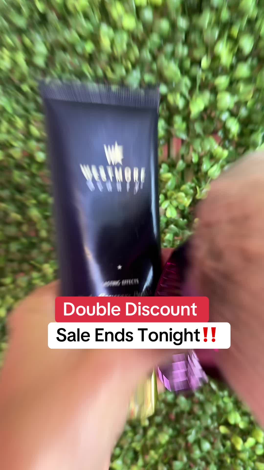 TikTok post by @thettravelqueen2 for Westmore Beauty. Caption reads: [...] perfect in seconds — this Westmore Beauty....