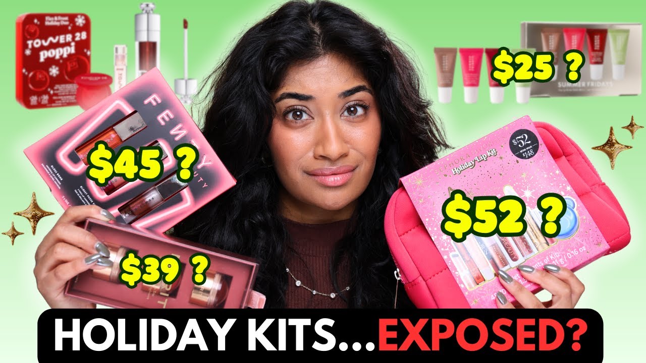 YouTube post by @monica.raviii for Kendrascott. Caption reads: I Bought & Tried 2025’s Most VIRAL Makeup Holiday....